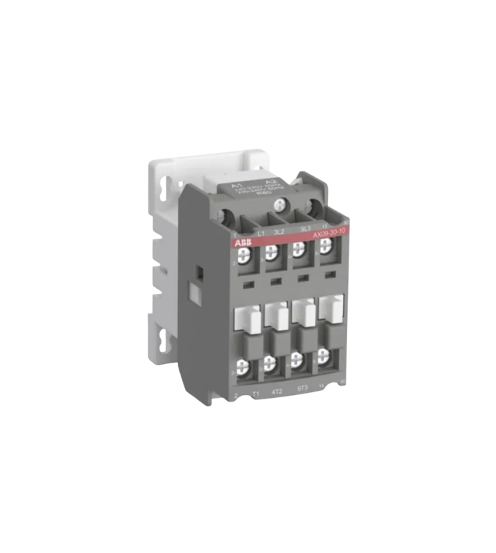 Contator de força, 12A - 380V , AX12-30-10-75, contato auxiliar 1NA, Linha AX, ABB