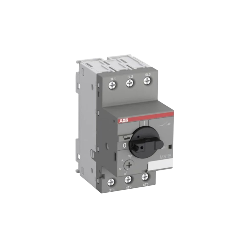 Disjuntor - Motor tripolar classe 10, com ajuste térmico de 10 à 16 A, MS116, Linha Eficiente, ABB