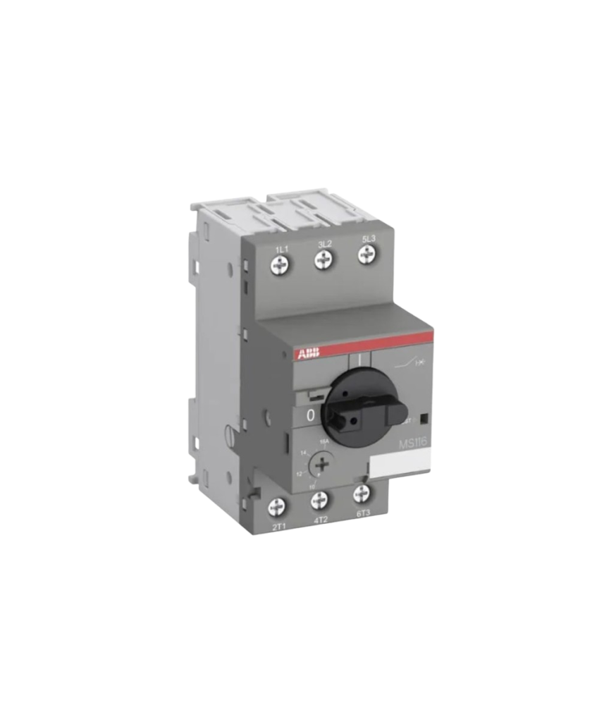 Disjuntor - Motor tripolar classe 10, com ajuste térmico de 10 à 16 A, MS116, Linha Eficiente, ABB