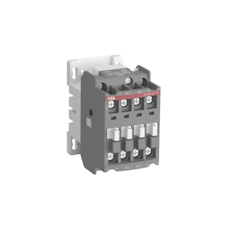 Contator de força, 9A - 380V, AX09-30-10-26, contato auxiliar 1NA, Linha AX, ABB