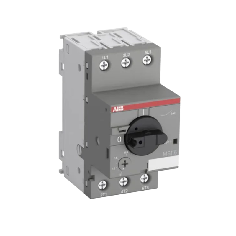 Disjuntor - Motor tripolar classe 10, com ajuste térmico de 16 à 20 A, MS116, Linha Eficiente, ABB