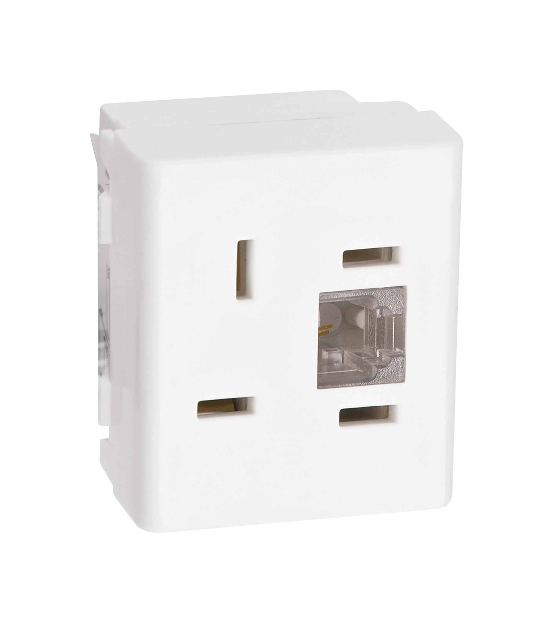 Modulo Tomada 4p Padrão Telebrás Com Rj1 PRM47401 Schneider