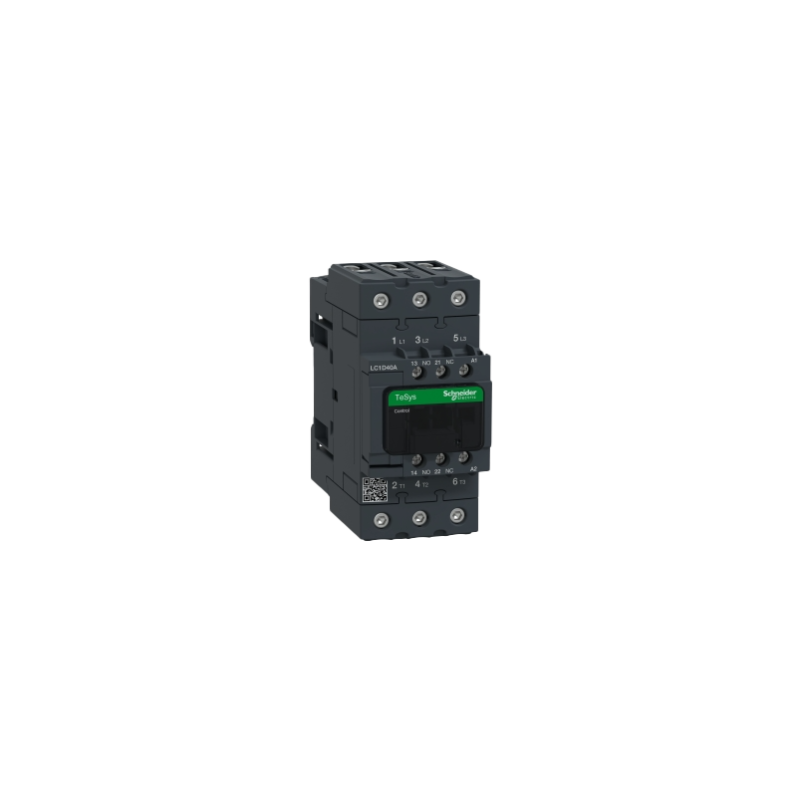 CONTATOR TRIPOLAR TESYS DECA EVERLINK 40A 1NA+1NF 220VCA LC1D40AM7