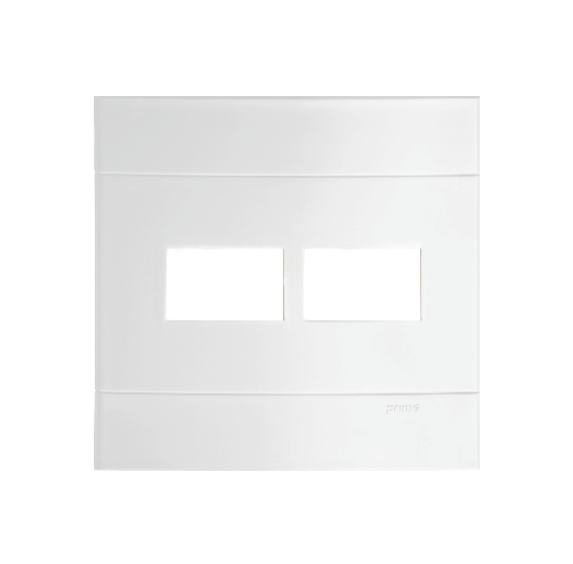 Placa 4x4 2 Postos Separados Branco PRM44421 Schneider