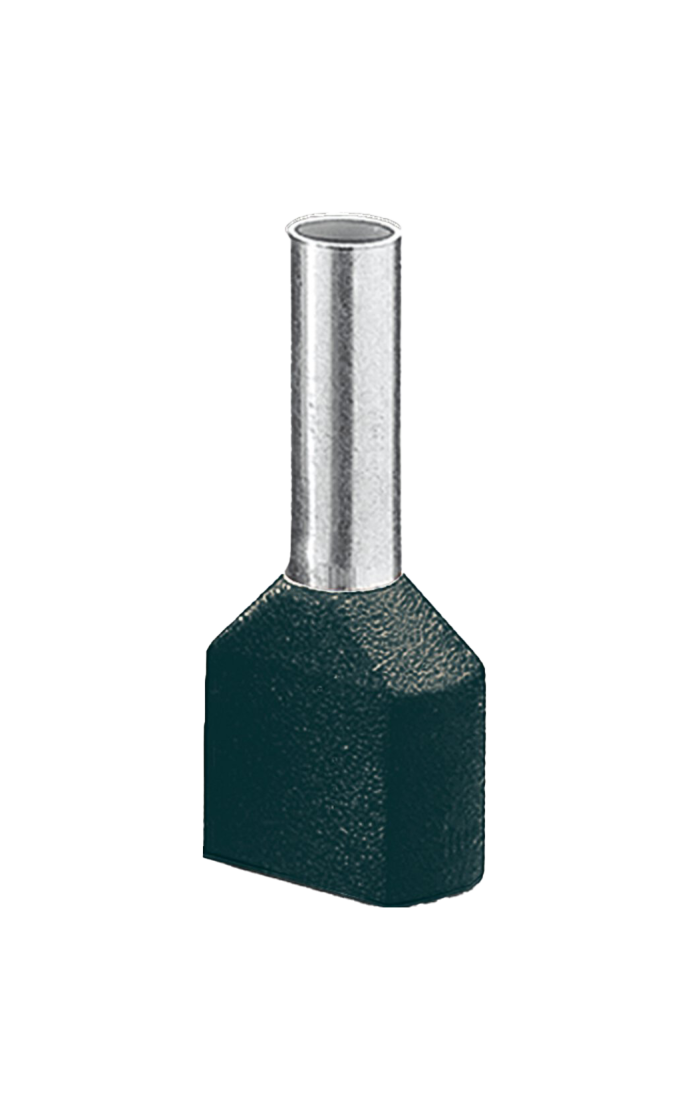 AI-TWIN 2X 1,5 -12 BK - Terminal tubular longo 2x1,5mm² - 3200991