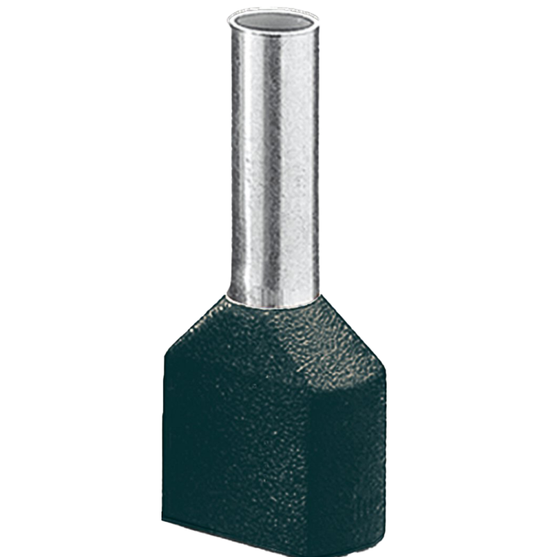AI-TWIN 2X 1,5 -12 BK - Terminal tubular longo 2x1,5mm² - 3200991