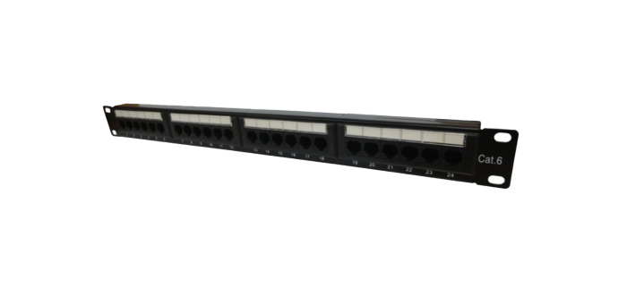Patch Panel Seccon CAT6 24 Portas Preto 19
