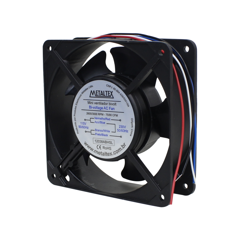 Ventilador 120X120X38Mm 115/230Vca 12038Abhsl