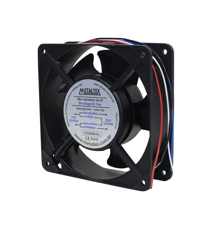Ventilador 120X120X38Mm 24Vcc 12038D24Hs