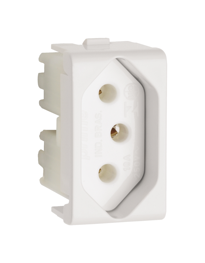 Modulo Tomada 2p+T 10a 250v 1m Branco PRM04721 Schneider