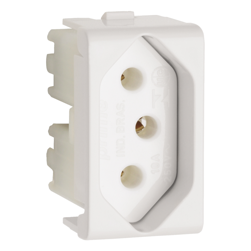 Modulo Tomada 2p+T 10a 250v 1m Branco PRM04721 Schneider