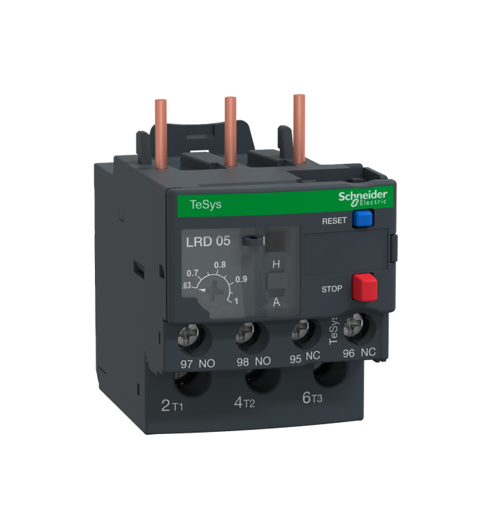 Relé Térmico Tesys D Classe 10 0.63-1a 1na+1nf LRD05 Schneider