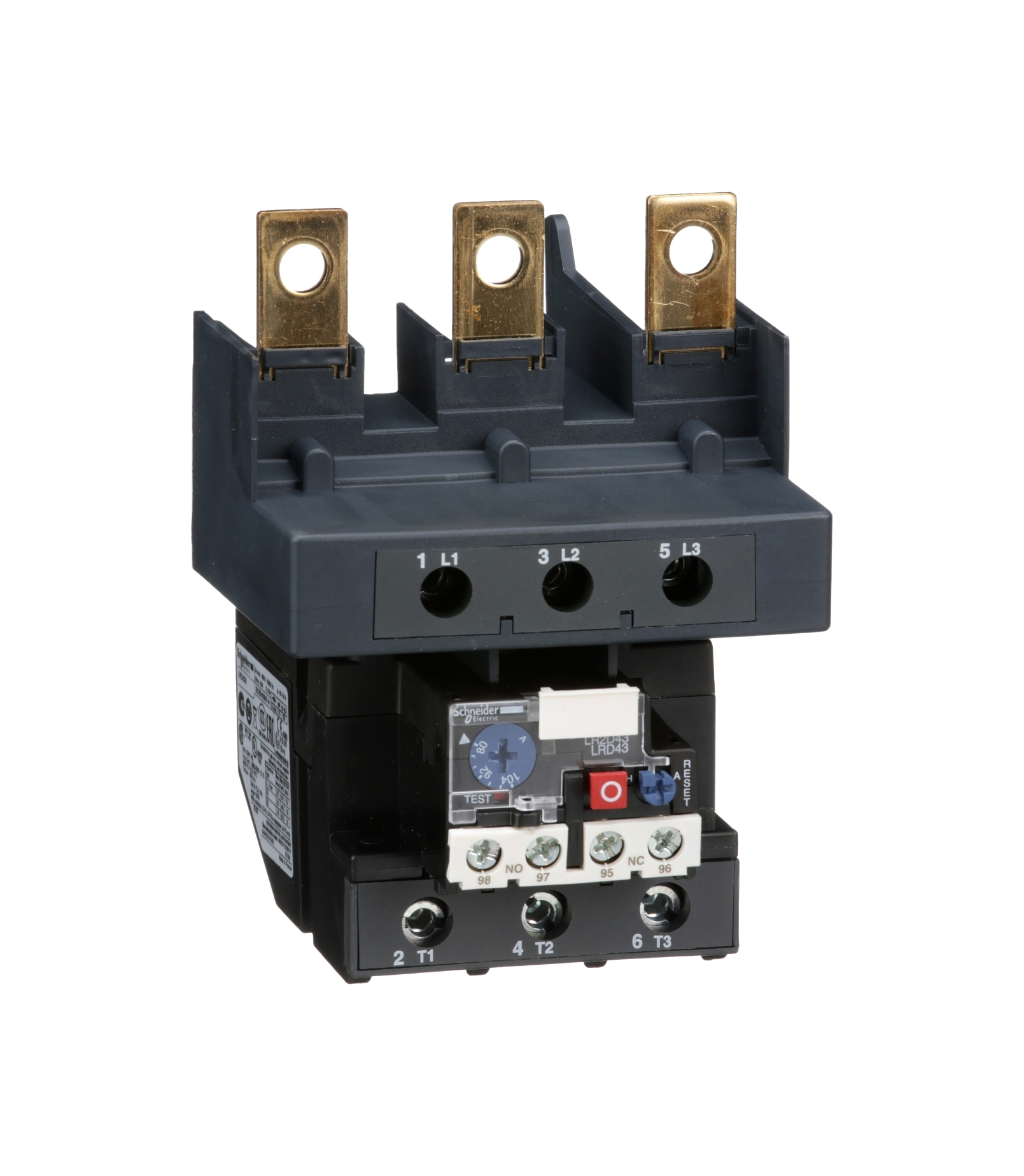 Rele Térmico Tesys D 10 80-104a 1na+1nf LRD4365 Schneider