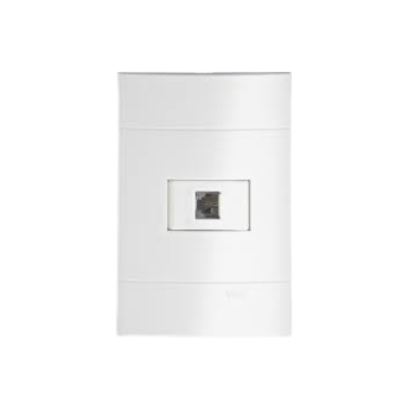 TOMADA RJ11 2 FIOS PL/BR PRM44101
