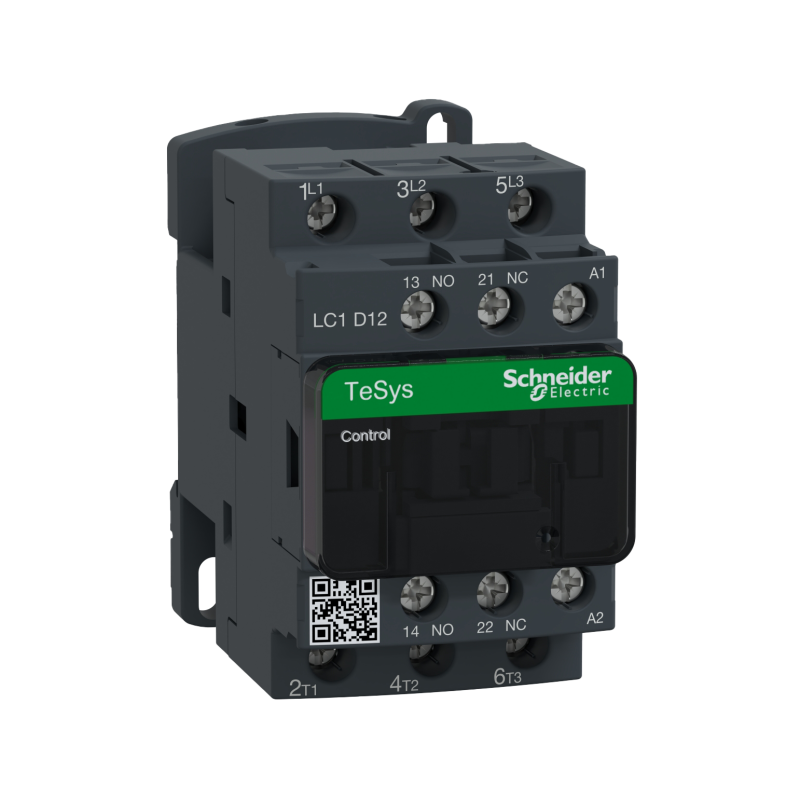CONTATOR TRIPOLAR TESYS DECA 12A 1NA+1NF 110VCA LC1D12F7