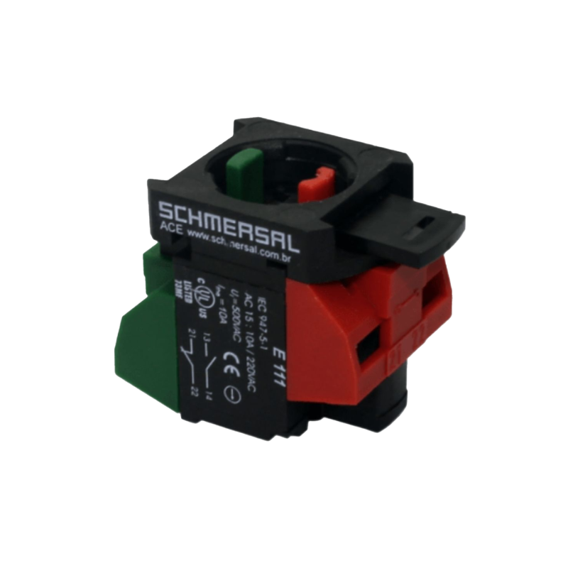 Elemento de contato para botões com 1NA+1NF E111 Ace Schmersal 140000 Schmersal