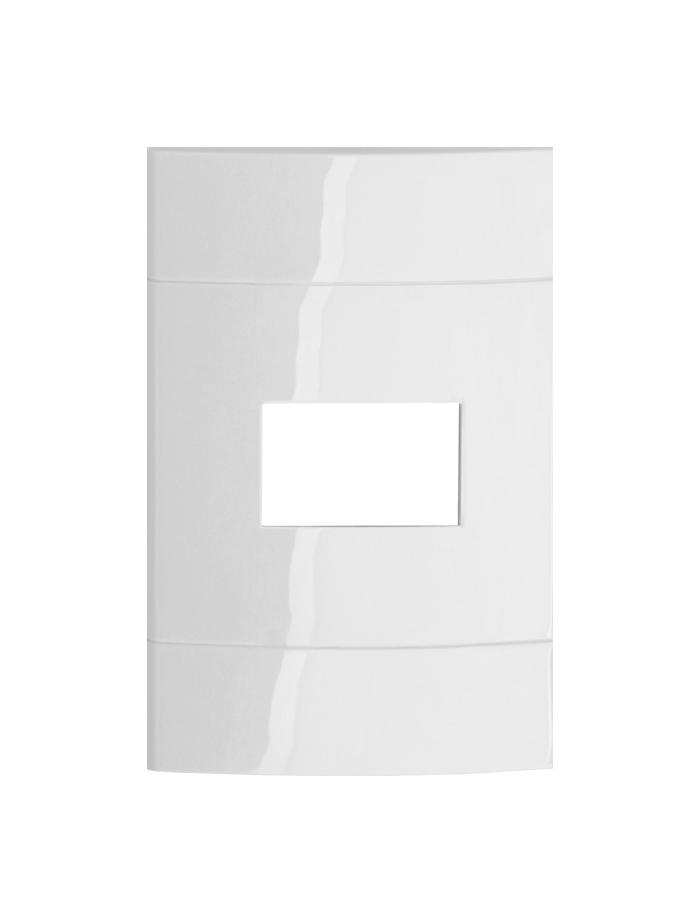 Placa 4x2 1 Posto Branco Puro PRM044211 Lunare Schneider