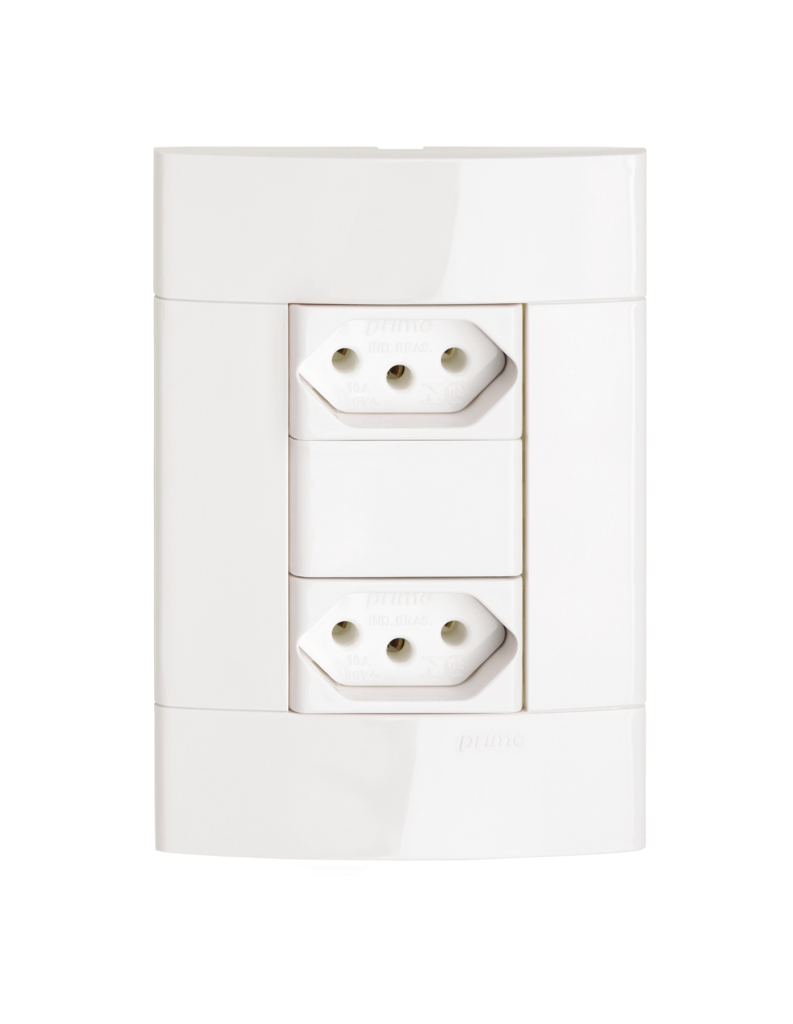 Conjunto 2 Tomadas 2P+T 10A 250V PL/Branco PRM04424721 Schneider