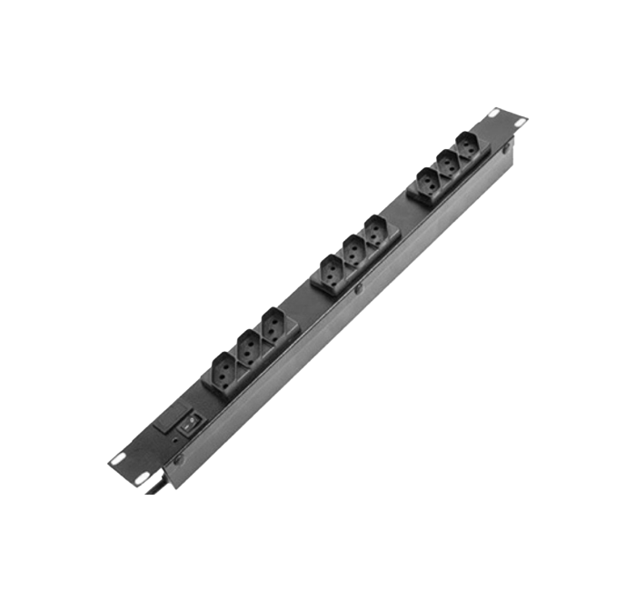 Calha 1U Para Rack 19 04 Tomadas 9058500 Legrand