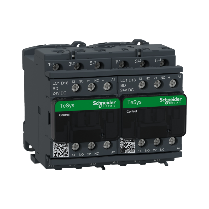 Chave Reversora Tripolar 18a 1na+1nf 24vcc LC2D18BD Schneider