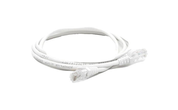 Cabo de Rede Patch Cord CAT5E 2,5m Branco Maxi Telecom