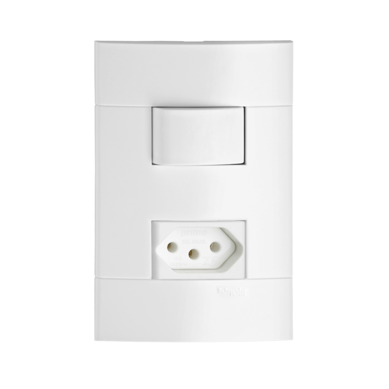 Conjunto Interruptor Paralelo + Tomada 2 PRM44004721 Schneider