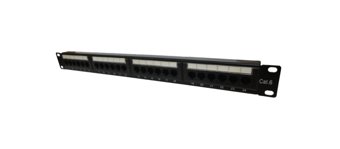 Patch Panel CAT5E 24 Portas RJ45 19 Carregado Nexans