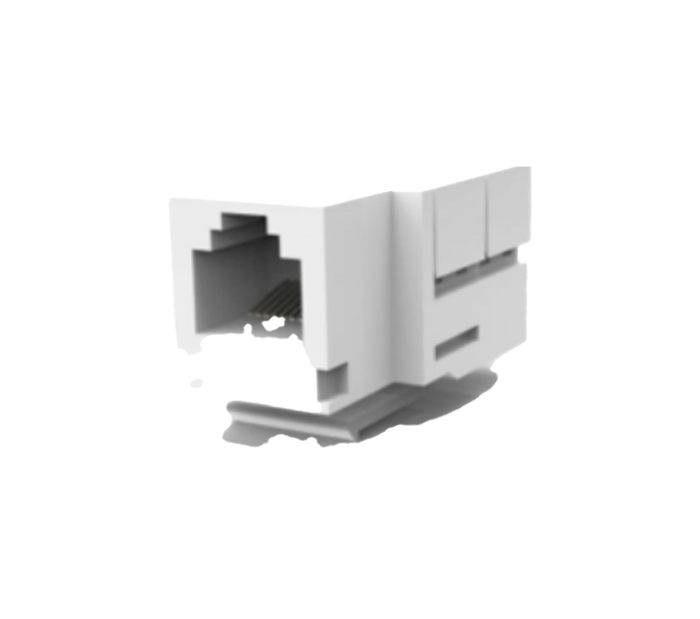 Conector Fêmea Seccon CAT5E 8V Branca