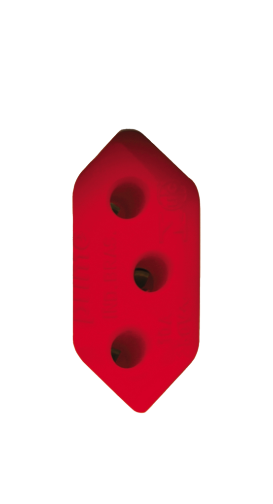 Modulo Tomada 2p+T 20a 250v Fundo Vermelho 1m Br Schneider