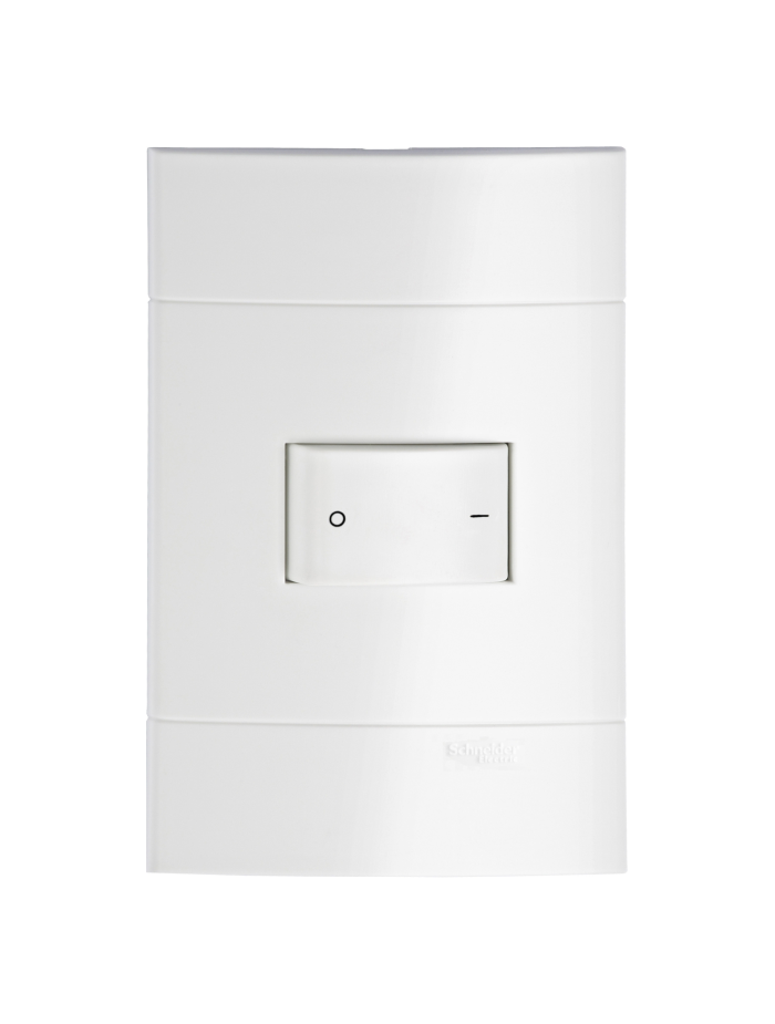 Lunare Interruptor de 1 via 2 vias Branco Polar Schneider