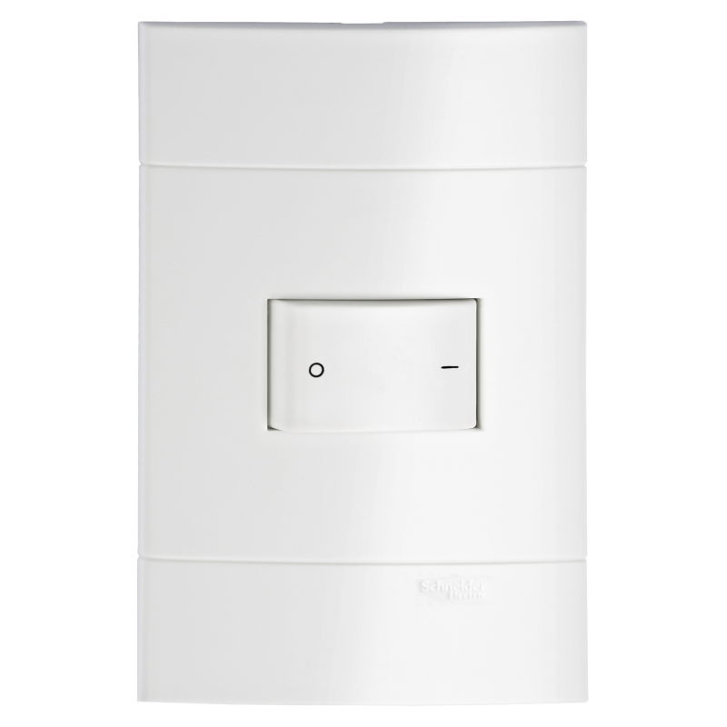 Lunare Interruptor de 1 via 2 vias Branco Polar Schneider