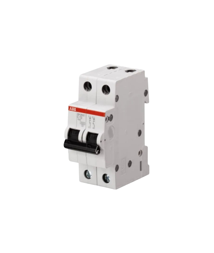 MiniDisjuntor Bipolar, Curva C, In:32A, Icu:20kA/127V e 10kA/230V, Norma ABNT NBR NM 60947-2, S202-C32, Linha S200, ABB
