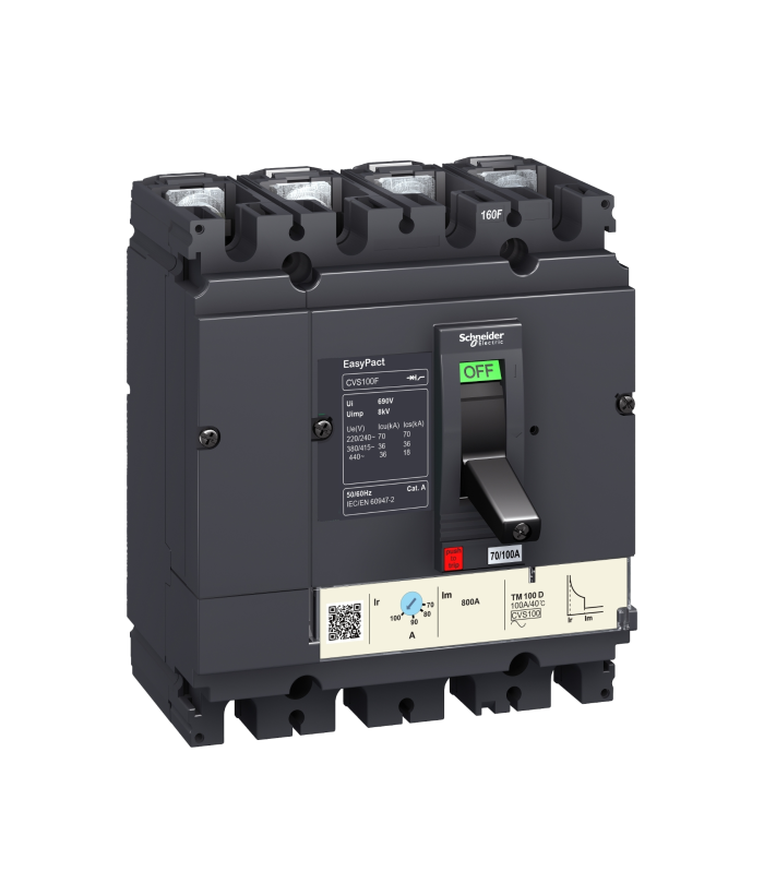 Disjuntor Easypact Cvs100b Tm50d 3p CVS100B3050 Schneider