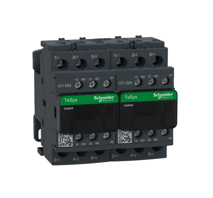 Chave Reversora Tripolar 25a 1na+1nf 220vca LC2D25M7 Schneider