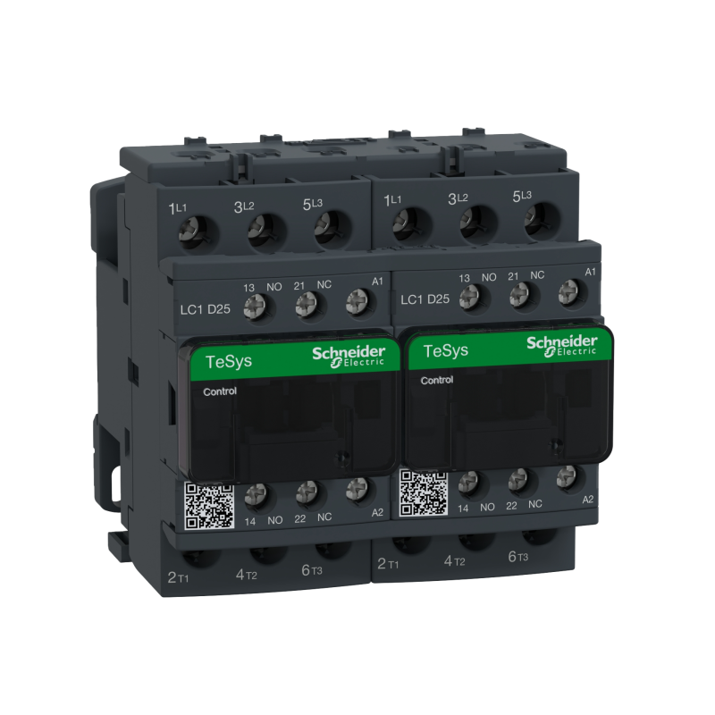 Chave Reversora Tripolar 25a 1na+1nf 220vca LC2D25M7 Schneider