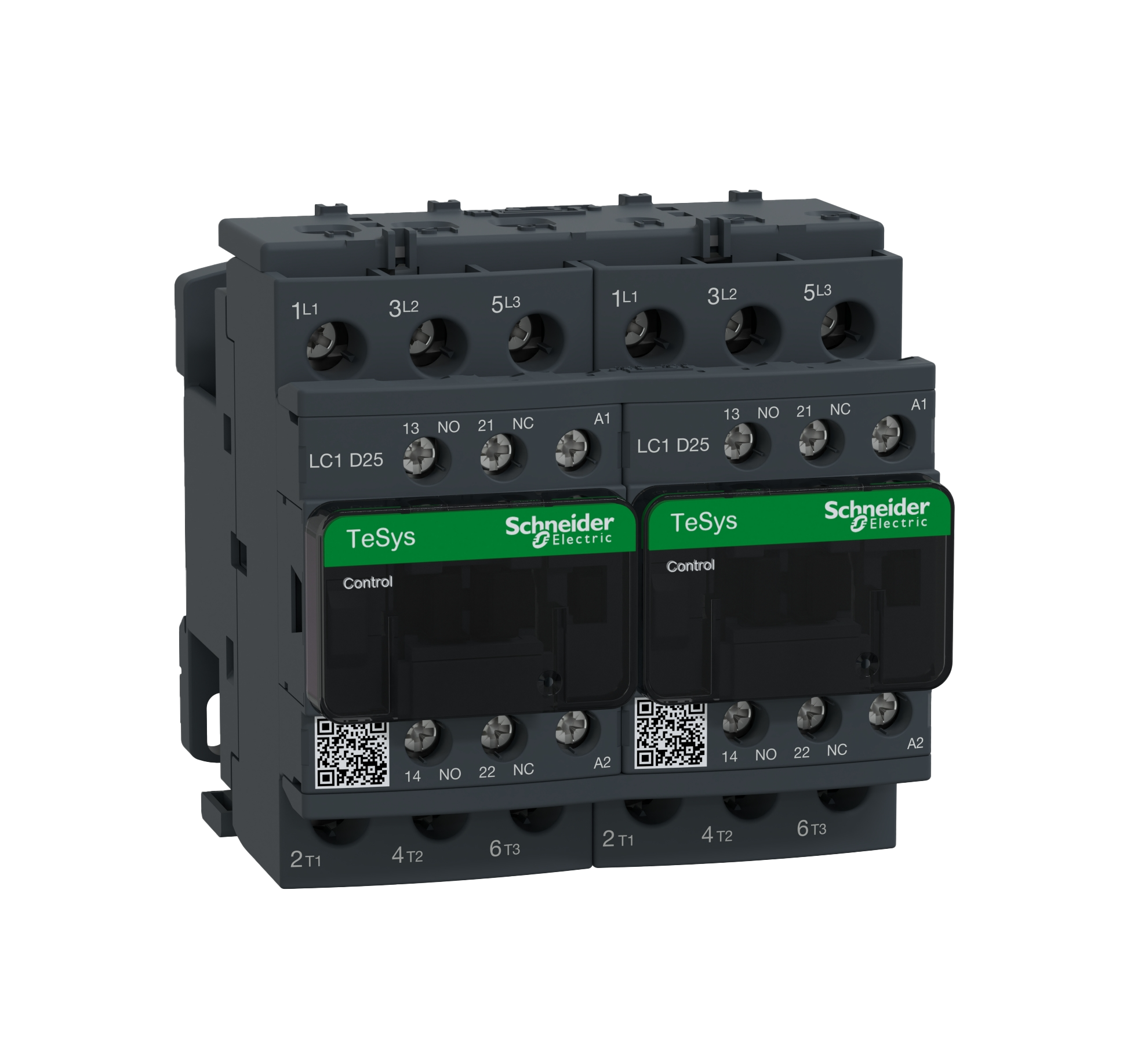 Chave Reversora Tripolar 25a 1na+1nf 220vca LC2D25M7 Schneider