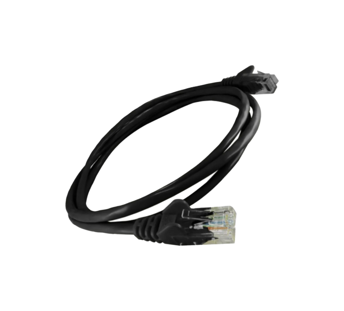 Cabo de Rede Patch Cord CAT5E 2,5m Preto Maxi Telecom