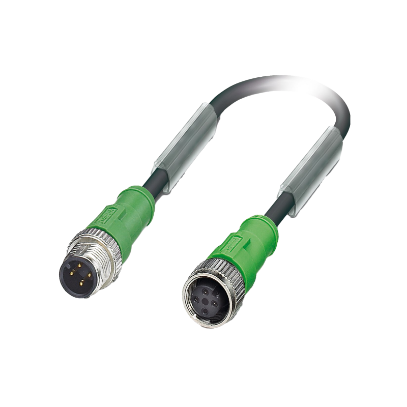 SAC-4P-M12MS/ 2,0-PUR/M12FS - Cabo sensor/atuador - 2 MT - 1693571