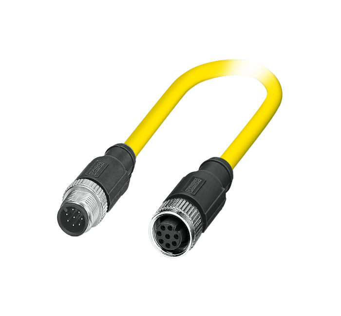SAC-8P-M12MS/ 0,5-542/M12FSSH - Cabo sensor/atuador - 50 cm - 1406068