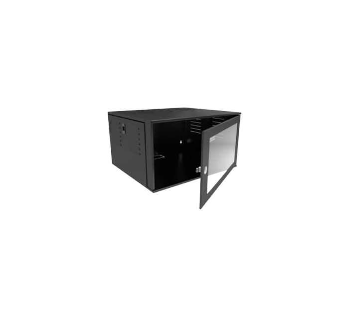 Rack Parede 19 06u 450mm Preto Rdtelecom