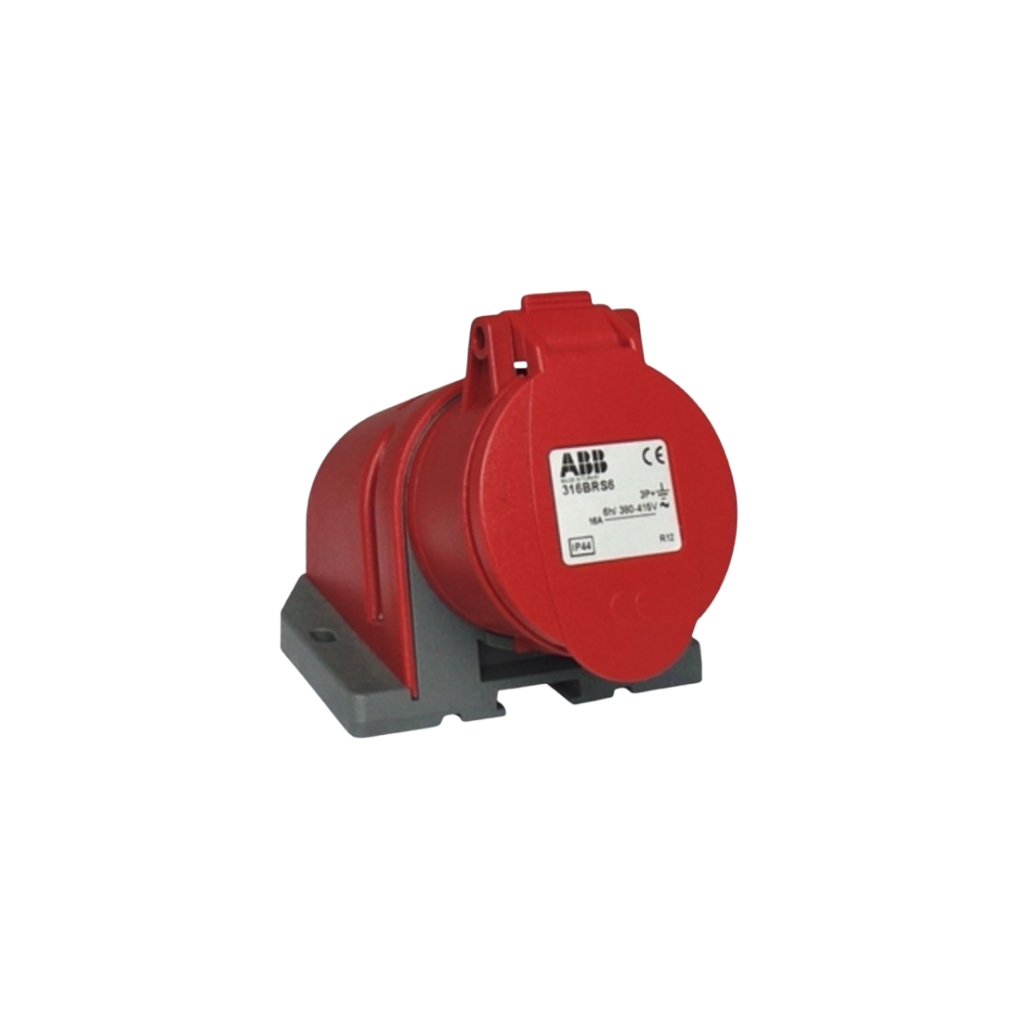 Tomada industrial de sobrepor ABB 3p+t 16a ip11 - 316brs6