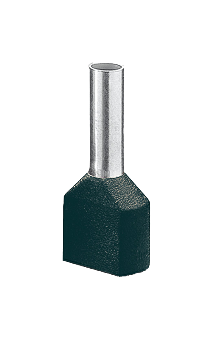 AI-TWIN 2X 1,5 - 8 BK - Terminal tubular 2x1,5mm² - 3200823