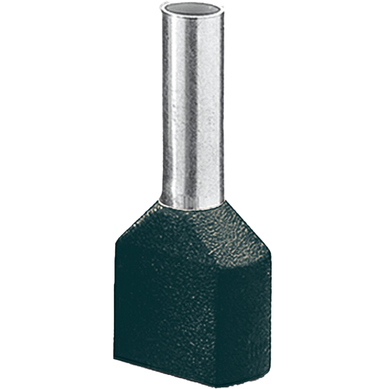 AI-TWIN 2X 1,5 - 8 BK - Terminal tubular 2x1,5mm² - 3200823