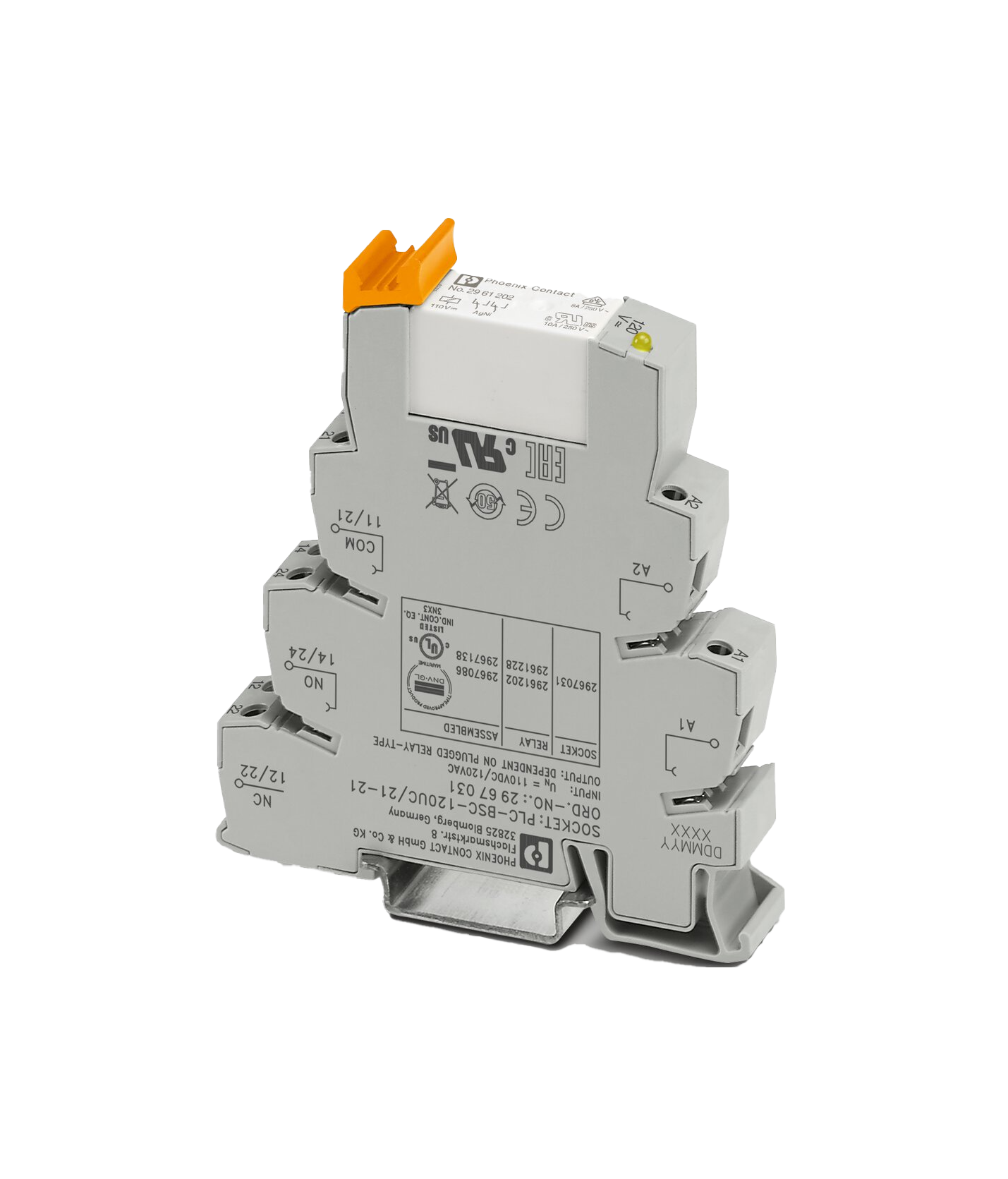 PLC-RSC-230UC/21 - Módulo de relé 1RV  230Vac/220Vdc - 2966207