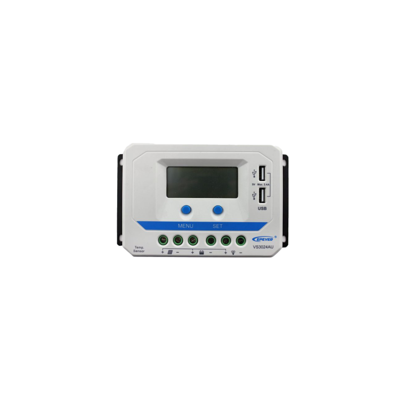 CONTROLADOR CARGA PWM 30A 12/24V VS3024AU