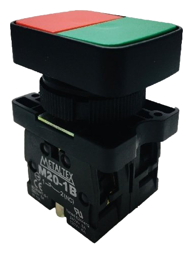 Botao 22Mm Duplo Vd/Vm Naf P20Apl-1C