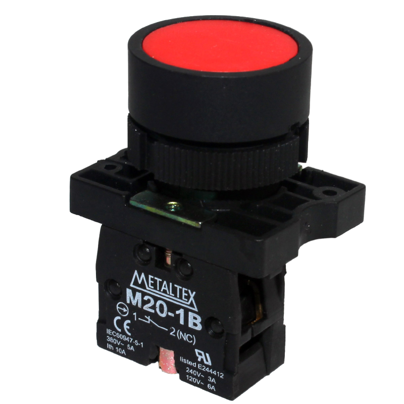 Botao 22Mm² Faceado Nf Vm P20Afr-R-1B