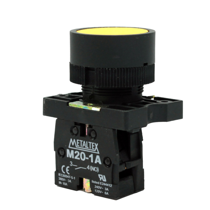 Botao 22Mm² Faceado Na Am P20Afr-Y-1A