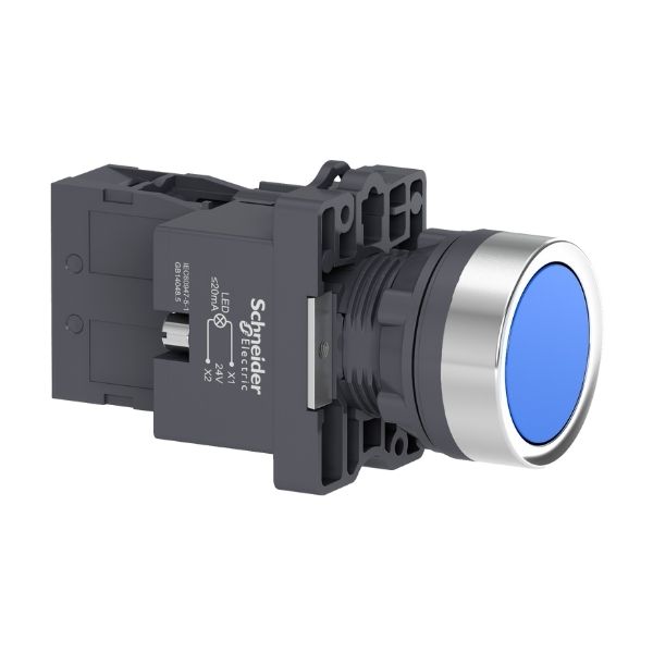 Botao 22Mm Luminoso Plastico Az Xa2Ew36B1