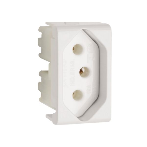 Modulo Tomada 2P+T 10A 250V 1M Br Prm4721